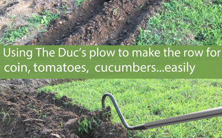 Create straight rows with THE DUC's Man-Pulled Plow