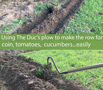 Create straight rows with THE DUC's Man-Pulled Plow